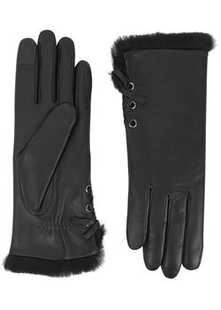 商品AGNELLE | Aliette fur-lined leather gloves,商家Harvey Nichols,价格¥1413图片