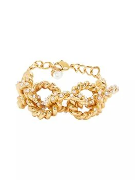 Oscar de la Renta | Goldtone & Imitation Pearl Rope Chain Bracelet,商家Saks Fifth Avenue,价格¥4801