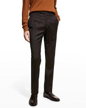 商品Brioni | Men's Wool Twill Dress Pants,商家Neiman Marcus,价格¥6384图片