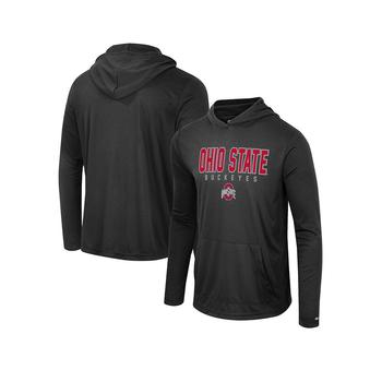 Colosseum | Men's Black Ohio State Buckeyes Team Color Rival Hoodie Long Sleeve T-shirt商品图片,