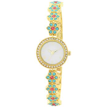Charter Club | Women's Multicolor Crystal Gold-Tone Bracelet Watch 29mm, Created for Macy's商品图片,4折