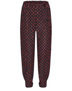 lv女装, Louis Vuitton | Red Monogram Jogging Pants In Technical Cotton商品图片 额外9.5折, 额外九五折