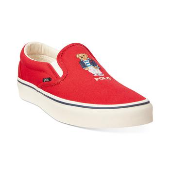 ralph lauren bear直邮, Ralph Lauren | Men's Keaton Polo Bear Canvas Sneaker商品图片 