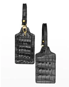 Abas | Two Alligator Luggage Tag Set,商家Neiman Marcus,价格¥3681