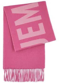 推荐Le Écharpe logo-intarsia wool scarf商品