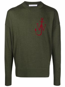 JW Anderson | J.W. Anderson Men's  Green Wool Sweater商品图片,