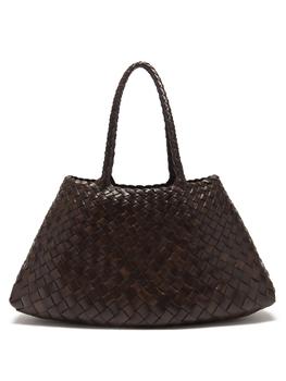 product Santa Croce woven-leather tote image