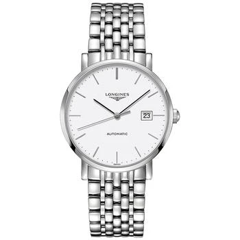 推荐Men's Swiss Automatic The Longines Elegant Collection Stainless Steel Bracelet Watch 39mm L49104126商品