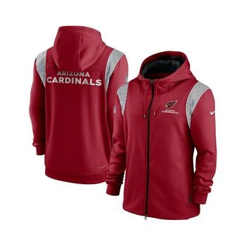 NIKE | Men's Cardinal Arizona Cardinals Performance Sideline Lockup Full-Zip Hoodie 7.4折