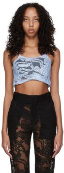 Charles Jeffrey Loverboy真假, Charles Jeffrey Loverboy | Blue Cotton Tank Top商品图片 6折