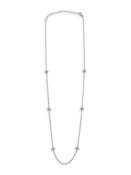 小银瓶手提包, BELPEARL | ​Sterling Silver & Cubic Zirconia Small Clover Station Necklace商品图片 5折