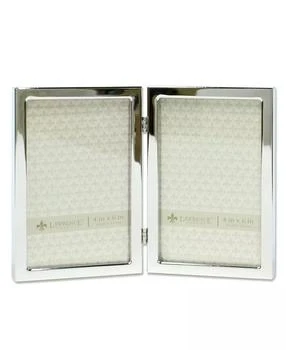 Lawrence Frames | Hinged Double Silver Standard Metal Picture Frame - 4" x 6",商家Macy's,价格¥196
