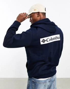 推荐Columbia Trek back print hoodie in navy商品