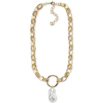 商品Gold-Tone Imitation Pearl Statement Necklace, 17" + 2" extender, Created for Macy's,商家Macy's,价格¥87图片