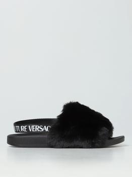 推荐Versace Jeans Couture flat sandals for woman商品