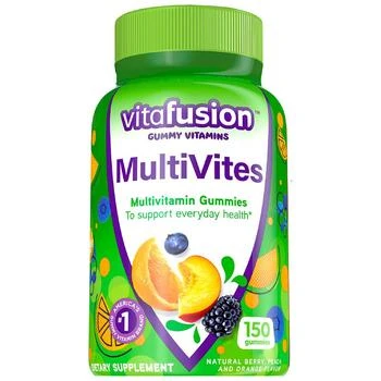 MultiVites Gummy Vitamins Natural Berry, Peach & Orange