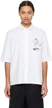 Jacquemus | White Les Sculptures 'La chemise Cabri' Shirt,商家Ssense US,价格¥3614
