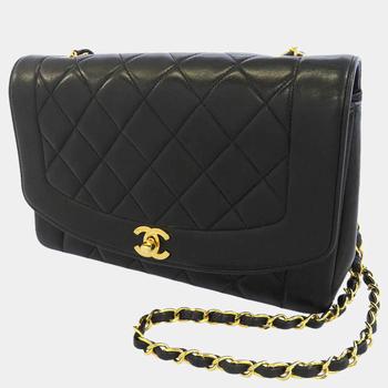 [二手商品] Chanel | Chanel Black Leather Diana Flap Bag商品图片,