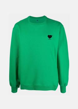 ADER error, ADER error | ADER error Green Twin Heart Logo Sweatshirt商品图片 7折