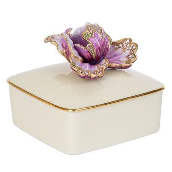 商品Jay Strongwater | Bailey Tulip Porcelain Box,商家Bloomingdale's,价格¥2976图片