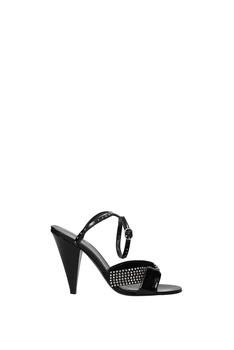 加拿大celine鞋, Celine | Sandals Patent Leather Black商品图片 3.6折