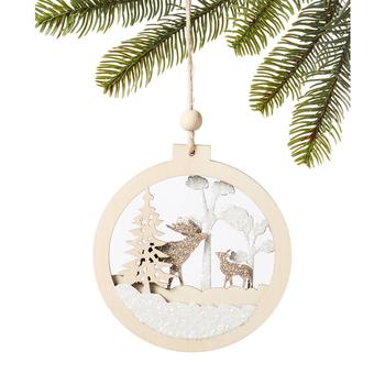 商品Northern Holiday Snowy Scene Ornament, Created for Macy's图片