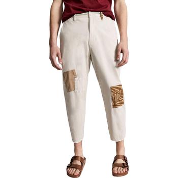 推荐Sun + Stone Mens Mott Straight Leg Patch Khaki Pants商品