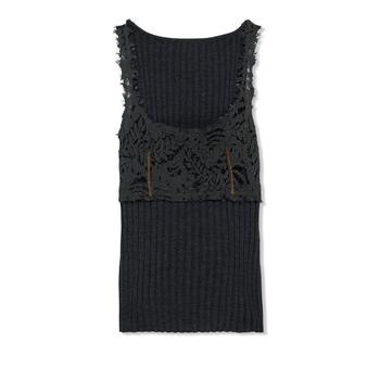 Marni | Lace and Ribbed Knit Top商品图片,独家减免邮费