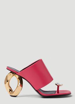 JW Anderson | Chain High Heel Mules in Pink商品图片,5折