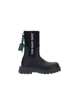 Off-White | Off-White Sponge Rain Boots商品图片,7.7折