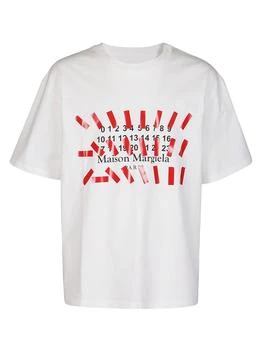 MAISON MARGIELA | Maison Margiela Oversized Tape Printed T-Shirt,商家Cettire,价格¥1623
