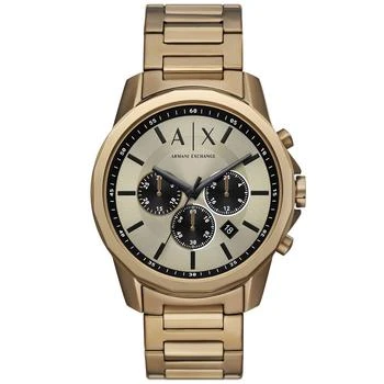 Armani Exchange | Men's Chronograph Brown Stainless Steel Bracelet Watch, 44mm 