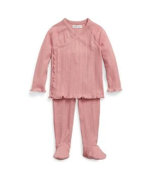 Ralph Lauren | Pointelle-Knit Cotton Top & Pants Set (Infant),商家Zappos,价格¥445