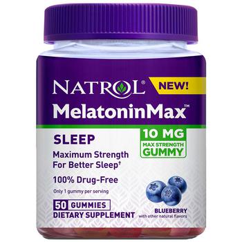 Natrol | MelatoninMax 10 mg Gummies商品图片,满$80享8折, 满折
