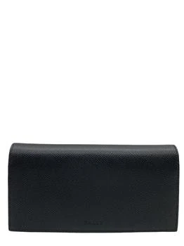 推荐NEW Bally Mialiro Men's 6207483 Black Leather Embossed Wallet MSRP商品