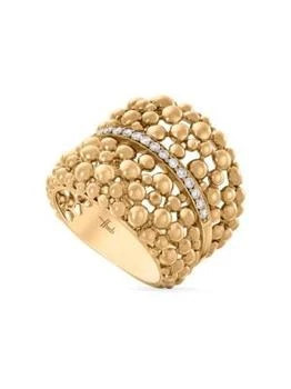 HUEB | Bubbles 18K Yellow Gold & 0.2 TCW Diamond Ring,商家Saks OFF 5TH,价格¥13512