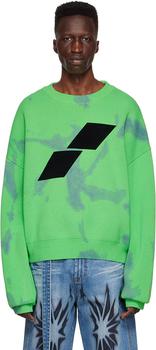 We11done | Green Cotton Sweater商品图片,3折