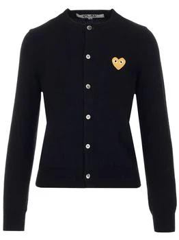 Comme des Garcons | Comme des Garçons Play Heart Patched Buttoned Cardigan,商家Cettire,价格¥2680
