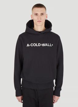A-COLD-WALL* | Logo Print Hooded Sweatshirt in Black商品图片,