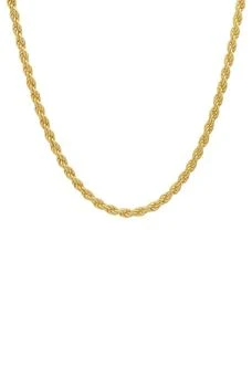 Queen Jewels | Men's Sterling Silver Italian Rope Chain Necklace,商家Nordstrom Rack,价格¥752