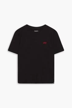 Rag & Bone | Embroidered slub cotton-jersey T-shirt,商家THE OUTNET US,价格¥289