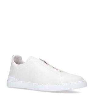 更多zegna鞋, Zegna | Leather Triple Stitch Sneakers商品图片 