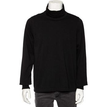 美国Rick Owens, [二手商品] Rick Owens | Rick Owens Black Knit Funnel Neck Detailed Oversized Jumper S商品图片 