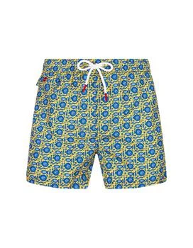 Kiton | Yellow Swim Shorts With Fish Pattern,商家Italist,价格¥2084