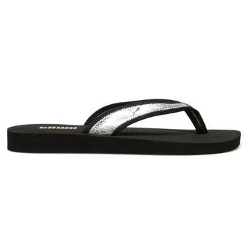 Puma | Sandy Metallic Shine Flip Flops,商家SHOEBACCA,价格¥105