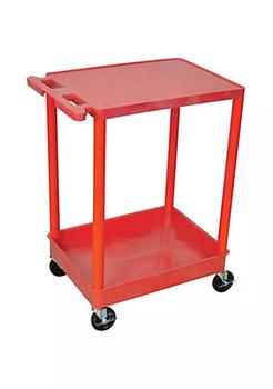 商品RDSTC21RD Utility Cart 1 Flat Shelf with Red Legs图片