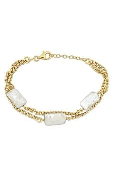 DELMAR | 10mm Cultured Freshwater Pearl Multi Strand Bracelet,商家Nordstrom Rack,价格¥675