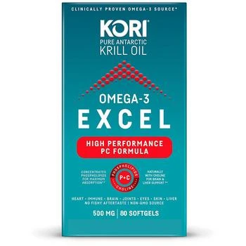 Kori | Pure Antarctic Krill Oil Omega-3 Excel 500mg Softgel,商家Walgreens,价格¥280