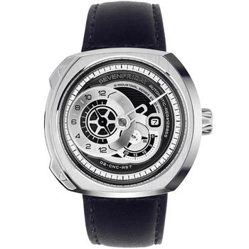推荐SevenFriday Men's Watch - Q Series Power Reserve Black and Silver Tone Dial | Q1-03商品