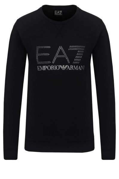 Emporio Armani | EMPORIO ARMANI 女士黑色运动卫衣 3ZTM84-TJ31Z-1200商品图片,独家减免邮费